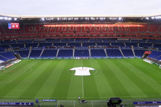 ILLUSTRATION - TRIBUNES FOOTBALL : Lyon vs Dijon - Ligue 1 Uber Eats - 28 08 2020 FEP Panoramic 