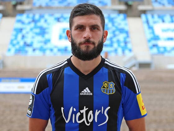 28 08 2020, xklex, Football 3 Liga, 1 FC Saarbruecken Photo session 2020 21 Portra ttermin 2020 2021, emspor, v l Fanol Perdedaj 1 FC Saarbruecken Saarbruecken