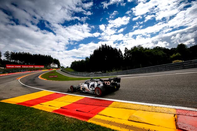 Motorsports FIA Formula One World Championship 2020, Grand Prix of Belgium, 26 Daniil Kvyat RUS, Scuderia AlphaTauri Honda , Spa Francorchamps Belgium
