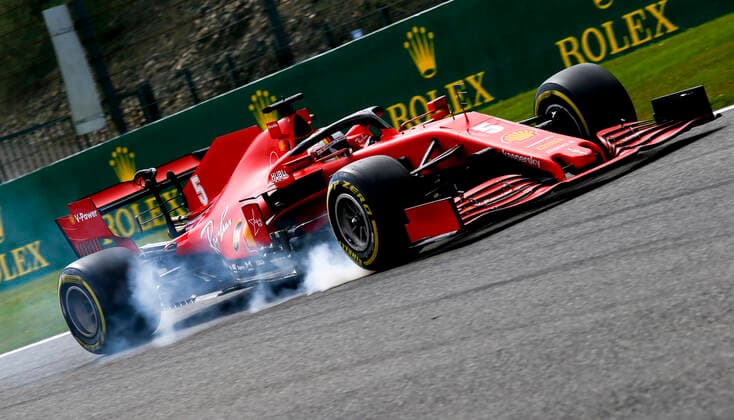 Motorsports FIA Formula One World Championship 2020, Grand Prix of Belgium, 5 Sebastian Vettel GER, Scuderia Ferrari Mission Winnow , Spa Francorchamps Belgium