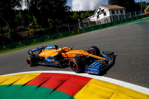 Motorsports FIA Formula One World Championship 2020, Grand Prix of Belgium, 4 Lando Norris GBR, McLaren F1 Team , Spa Francorchamps Belgium