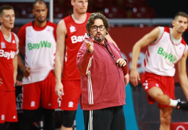 Coach Andrea Trinchieri, Team, Basketball, 1 Bundesliga, BBL, FC Bayern Munich, Training at the Audi Dome, 29 08 2020 FOTO Mladen Lackovic