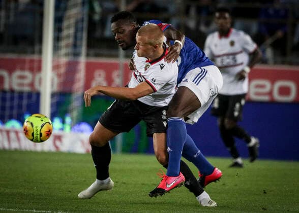 Kone Lamine et Rasmussen Kasper Dolberg Racing Strasbourg vs Nice FOOTBALL : Strasbourg vs Nice - Ligue 1 Uber Eats - 29 08 2020 ElyxandroCEGARRA PANORAMIC 