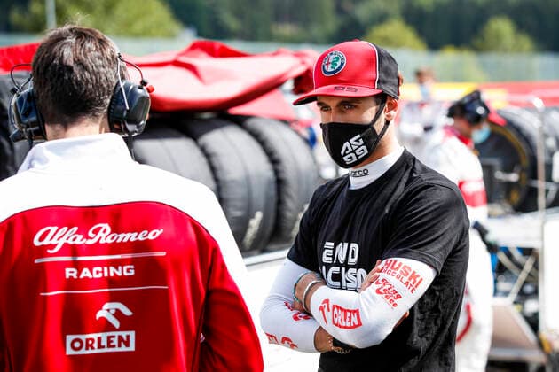 Motorsports FIA Formula One World Championship 2020, Grand Prix of Belgium, 99 Antonio Giovinazzi ITA, Alfa Romeo Racing ORLEN , Spa Francorchamps Belgium