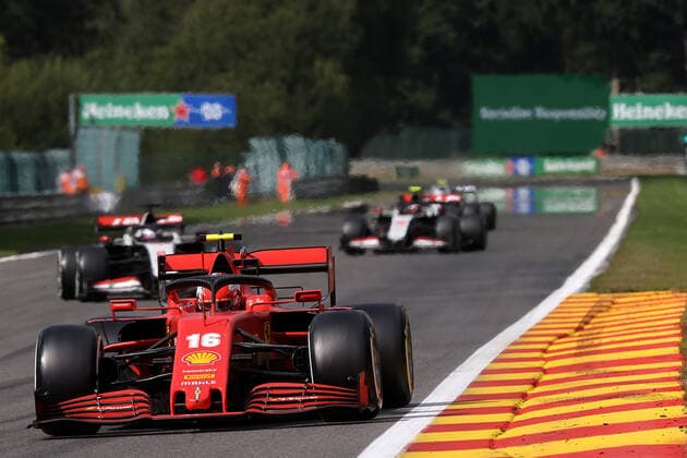 FORMULA 1 ROLEX BELGIAN GRAND PRIX 2020 30 08 2020, Circuit de Spa Francorchamps, Spa Franchorchamps, FORMULA 1 ROLEX BELGIAN GRAND PRIX 2020 , in the picture Charles Leclerc MCO 16 , Scuderia Ferrari nordphotoxBratic nph00250