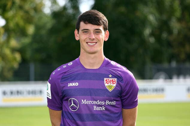 27 08 20 U19 VfB Stuttgart Photo shoot Season 2020 2011 Germany, Stuttgart, 27 08 2020, Football, A Juniors Bundesliga South Southwest, Season 2020 2021, U19 VfB Stuttgart Photo shoot Patrick Schott