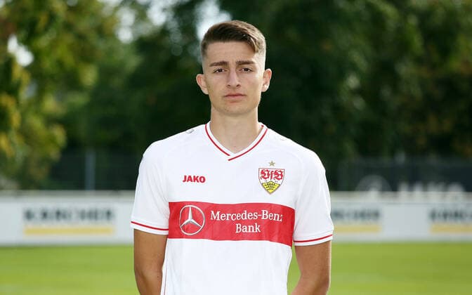 27 08 20 U19 VfB Stuttgart Photo shoot Season 2020 2011 Germany, Stuttgart, 27 08 2020, Football, A Juniors Bundesliga South Southwest, Season 2020 2021, U19 VfB Stuttgart Photo shoot Mirhan Inan