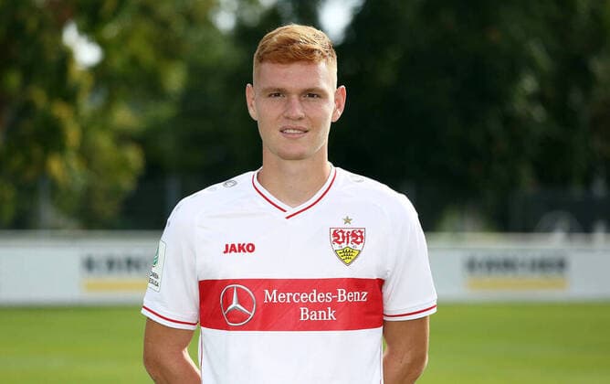 27 08 20 U19 VfB Stuttgart Photo shoot Season 2020 2011 Germany, Stuttgart, 27 08 2020, Football, A Juniors Bundesliga South Southwest, Season 2020 2021, U19 VfB Stuttgart Photo shoot David Hummel