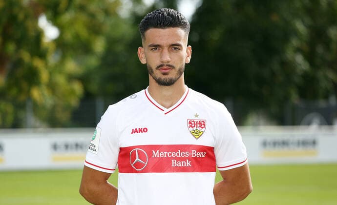 27 08 20 U19 VfB Stuttgart Photo shoot Season 2020 2011 Germany, Stuttgart, 27 08 2020, Football, A Juniors Bundesliga South Southwest, Season 2020 2021, U19 VfB Stuttgart Photo shoot Atmir Krasniqi