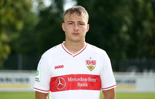 27 08 20 U19 VfB Stuttgart Photo shoot Season 2020 2011 Germany, Stuttgart, 27 08 2020, Football, A Juniors Bundesliga South Southwest, Season 2020 2021, U19 VfB Stuttgart Photo shoot Mattis Hoppe