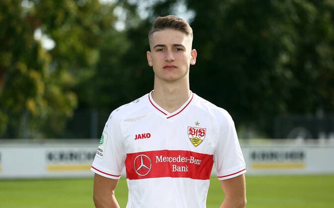 27 08 20 U19 VfB Stuttgart Photo shoot Season 2020 2011 Germany, Stuttgart, 27 08 2020, Football, A Juniors Bundesliga South Southwest, Season 2020 2021, U19 VfB Stuttgart Photo shoot Maurice Kramny
