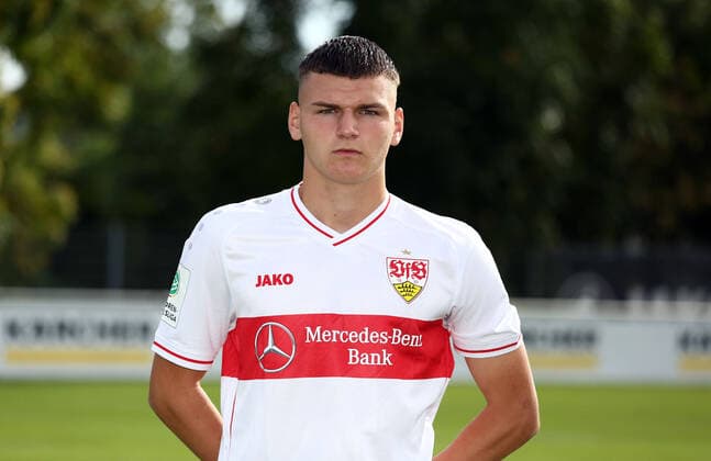 27 08 20 U19 VfB Stuttgart Photo shoot Season 2020 2011 Germany, Stuttgart, 27 08 2020, Football, A Juniors Bundesliga South Southwest, Season 2020 2021, U19 VfB Stuttgart Photo shoot Marcel Streit