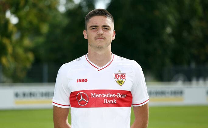 27 08 20 U19 VfB Stuttgart Photo shoot Season 2020 2011 Germany, Stuttgart, 27 08 2020, Football, A Juniors Bundesliga South Southwest, Season 2020 2021, U19 VfB Stuttgart Photo shoot Jakov Suver