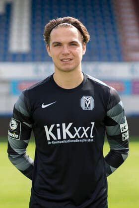 01 09 2020, Hänsch Arena, Meppen, SV Meppen 3 Liga, portrait appointment 2020 2021, goalkeeper Luca Plogmann SV Meppen, 3 Liga, portrait appointment 2020 2021, DFL REGULATIONS PROHIBIT ANY USE OF PHOTOGRAPHS AS IMAGE SEQUENCES AND OR QUASI VIDEO Meppen Lower Saxony Germany Hänsch Arena