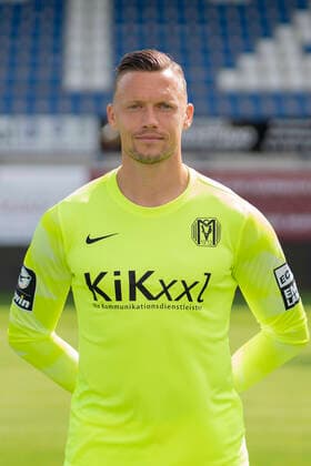 01 09 2020, Hänsch Arena, Meppen, SV Meppen 3 Liga, portrait appointment 2020 2021, goalkeeper Erik Domaschke SV Meppen, 3 Liga, portrait appointment 2020 2021, DFL REGULATIONS PROHIBIT ANY USE OF PHOTOGRAPHS AS IMAGE SEQUENCES AND OR QUASI VIDEO Meppen Lower Saxony Germany Hänsch Arena