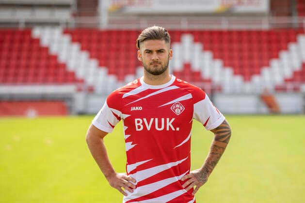 Dominic Baumann, FC Würzburger Kickers, 2 Bundesliga, portrait date 2020 2021, Copyright: HMBxMedia xHeikoxBecker