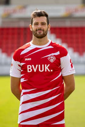Luca Pfeiffer, FC Würzburger Kickers, 2 Bundesliga, portrait date 2020 2021, Copyright: HMBxMedia xHeikoxBecker