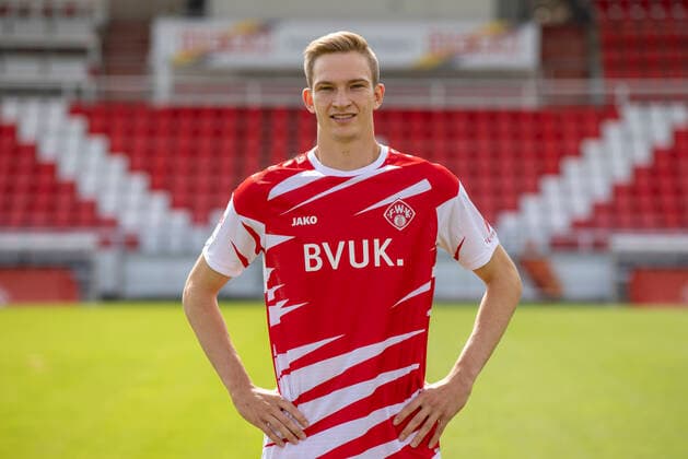 Maximilian Breunig, FC Würzburger Kickers, 2 Bundesliga, portrait date 2020 2021, Copyright: HMBxMedia xHeikoxBecker