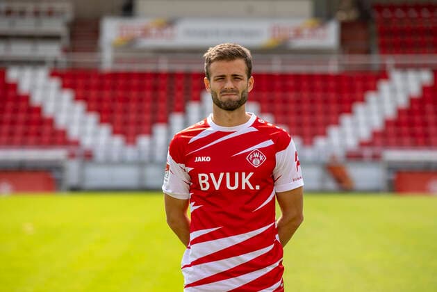 Daniel Haegele, FC Würzburger Kickers, 2 Bundesliga, portrait date 2020 2021, Copyright: HMBxMedia xHeikoxBecker