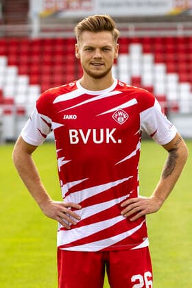 Lion Schweers, FC Würzburger Kickers, 2 Bundesliga, portrait date 2020 2021, Copyright: HMBxMedia xHeikoxBecker