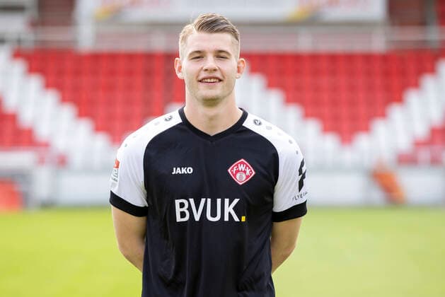 Vincent Mueller, FC Würzburger Kickers, 2 Bundesliga, portrait date 2020 2021, Copyright: HMBxMedia xHeikoxBecker