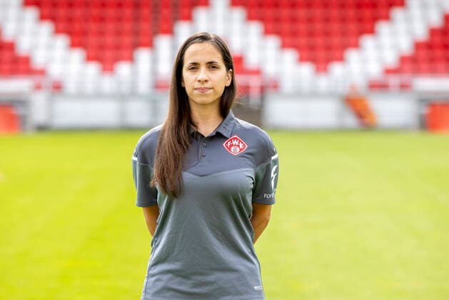 Christina Mora Llaveria Physiotherapist, FC Würzburger Kickers, 2 Bundesliga, portrait date 2020 2021, Copyright: HMBxMedia xHeikoxBecker