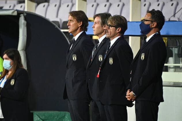 Fußball, Nations League, Italien - Bosnien-Herzegowina Photo Massimo Paolone LaPresse September 4, 2020 Florence, Italy soccer Italia vs Bosnia and Erzegovina - Nations League - "Artemio Franchi " stadium In the pic: Roberto Mancini (Italia) and Gabriele Oriali (Italia)  Copyright: xMassimoxPaolone LaPressex