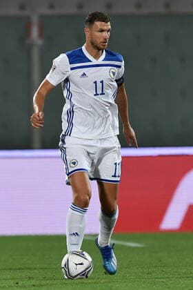 Fußball, Nations League, Italien - Bosnien-Herzegowina Db Firenze 04 09 2020 - Uefa Nations League Italia-Bosnia Erzegovina foto Daniele Buffa Image nella foto: Edin Dzeko 