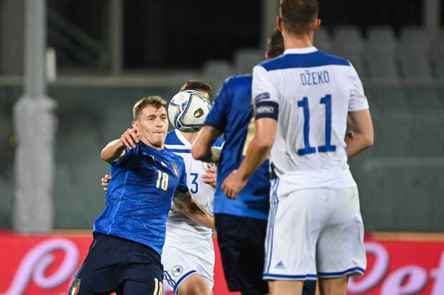 Fußball, Nations League, Italien - Bosnien-Herzegowina Photo Massimo Paolone LaPresse September 4, 2020 Florence, Italy soccer Italia vs Bosnia and Erzegovina - Nations League - "Artemio Franchi" stadium In the pic: Nicolo Barella (Italia) in action  Copyright: xMassimoxPaolone LaPressex