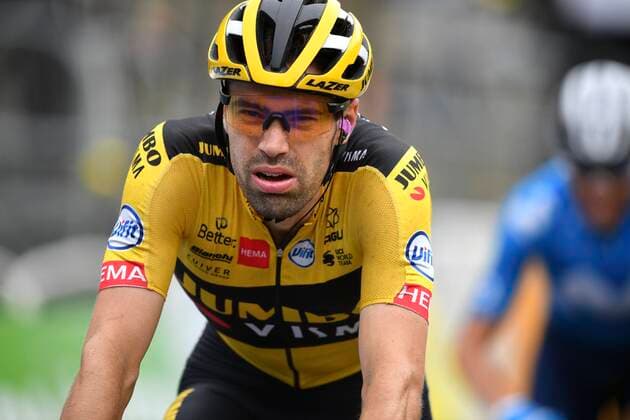 LARUNS, FRANCE - SEPTEMBER 06 : DUMOULIN Tom (NED) of TEAM JUMBO - VISMA during stage 9 of the 107th edition of the 2020 Tour de France cycling race, a stage of 154 kms with start in Pau and finish in Laruns on September 6, 2020 in Laruns, France, 6 09 2020 CYCLISME : Tour de France - Etape 9 - Pau a Laruns - 06 09 2020 PhotoNews PANORAMIC 