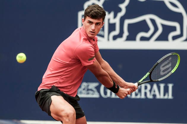 TENNIS - ATP, Tennis Herren Generali Open 2020 KITZBUEHEL,AUSTRIA,07.SEP.20 -TENNIS - ATP World Tour, Generali Open 2020, qualification round. Image shows Alexander Erler (AUT). GEPAxpictures xPatrickxSteiner