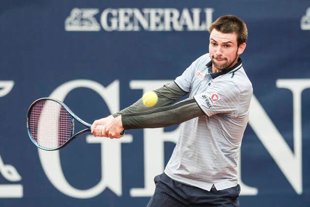 TENNIS - ATP, Tennis Herren Generali Open 2020 KITZBUEHEL,AUSTRIA,07.SEP.20 -TENNIS - ATP World Tour, Generali Open 2020, qualification round. Image shows Jurij Rodionov (AUT). GEPAxpictures xPatrickxSteiner