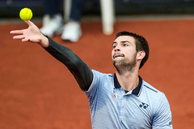 TENNIS - ATP, Tennis Herren Generali Open 2020 KITZBUEHEL,AUSTRIA,07.SEP.20 -TENNIS - ATP World Tour, Generali Open 2020, qualification round. Image shows Jurij Rodionov (AUT). GEPAxpictures xPatrickxSteiner