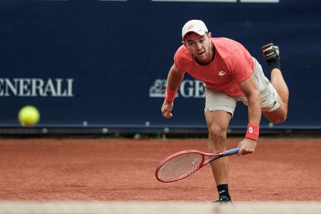 TENNIS - ATP, Tennis Herren Generali Open 2020 KITZBUEHEL,AUSTRIA,07.SEP.20 -TENNIS - ATP World Tour, Generali Open 2020, qualification round. Image shows Dominik Koepfer (GER). GEPAxpictures xPatrickxSteiner
