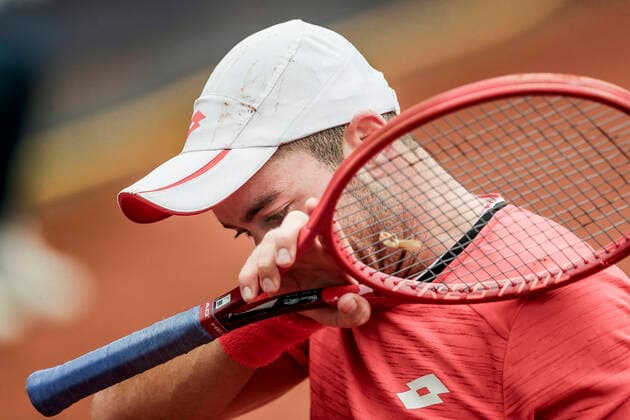 TENNIS - ATP, Tennis Herren Generali Open 2020 KITZBUEHEL,AUSTRIA,07.SEP.20 -TENNIS - ATP World Tour, Generali Open 2020, qualification round. Image shows Dominik Koepfer (GER). GEPAxpictures xPatrickxSteiner