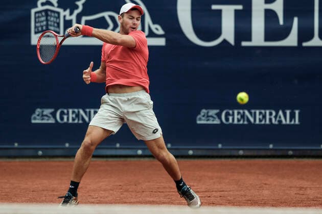TENNIS - ATP, Tennis Herren Generali Open 2020 KITZBUEHEL,AUSTRIA,07.SEP.20 -TENNIS - ATP World Tour, Generali Open 2020, qualification round. Image shows Dominik Koepfer (GER). GEPAxpictures xPatrickxSteiner
