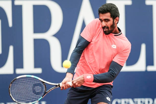 TENNIS - ATP, Tennis Herren Generali Open 2020 KITZBUEHEL,AUSTRIA,07.SEP.20 -TENNIS - ATP World Tour, Generali Open 2020, qualification round. Image shows Prajnesh Gunneswaran (IND). GEPAxpictures xPatrickxSteiner