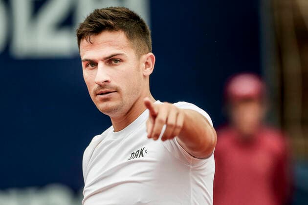 TENNIS - ATP, Tennis Herren Generali Open 2020 KITZBUEHEL,AUSTRIA,07.SEP.20 -TENNIS - ATP World Tour, Generali Open 2020, qualification round. Image shows Attila Balazs (HUN). GEPAxpictures xPatrickxSteiner