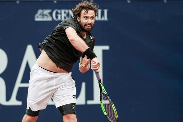 TENNIS - ATP, Tennis Herren Generali Open 2020 KITZBUEHEL,AUSTRIA,07.SEP.20 -TENNIS - ATP World Tour, Generali Open 2020, qualification round. Image shows Ernests Gulbis (LAT). GEPAxpictures xPatrickxSteiner