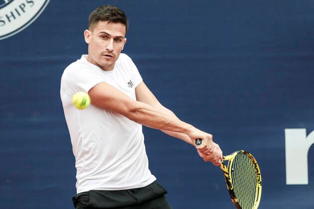 TENNIS - ATP, Tennis Herren Generali Open 2020 KITZBUEHEL,AUSTRIA,07.SEP.20 -TENNIS - ATP World Tour, Generali Open 2020, qualification round. Image shows Attila Balazs (HUN). GEPAxpictures xPatrickxSteiner