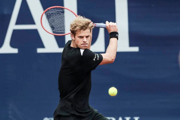 TENNIS - ATP, Tennis Herren Generali Open 2020 KITZBUEHEL,AUSTRIA,07.SEP.20 -TENNIS - ATP World Tour, Generali Open 2020, qualification round. Image shows Yannick Hanfmann (GER). GEPAxpictures xPatrickxSteiner
