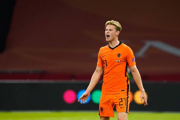 Frenkie de Jong of the Netherlands during Uefa Nations League Netherlands-Italy on September, 7 2020 in the Johan Cruijff Arena in Amsterdam, Netherlands. Photo by SCS Sander Chamid AFLO (HOLLAND OUT) Noxthirdxpartyxsales,xHOLLANDxOUT  (143713534)