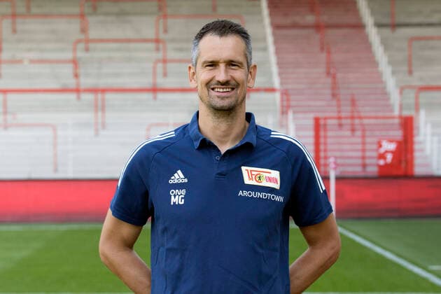Goalkeeper Coach Michael Gspurning Sport Football Football Bundesliga Men DFL Portrait Date Season 2020 2021 03 09 2020 1 FC Union Berlin FCU Squad, Introduction, Presentation, Press Date