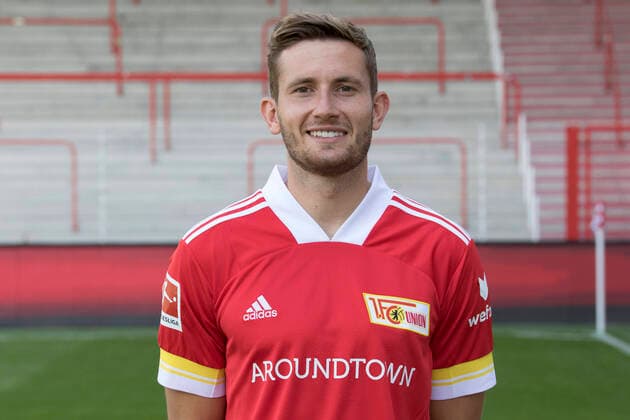 Christopher Lenz Sport Soccer Bundesliga Men DFL Portrait Season 2020 2021 03 09 2020 1 FC Union Berlin FCU Squad, Introduction, Presentation, Press appointment