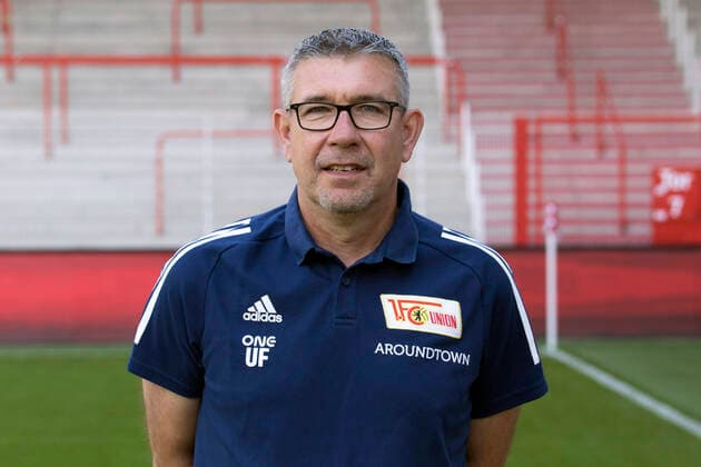 Coach Urs Fischer Sport Soccer Bundesliga Men DFL Portrait Season 2020 2021 03 09 2020 1 FC Union Berlin FCU Squad, Introduction, Presentation, Press Meeting
