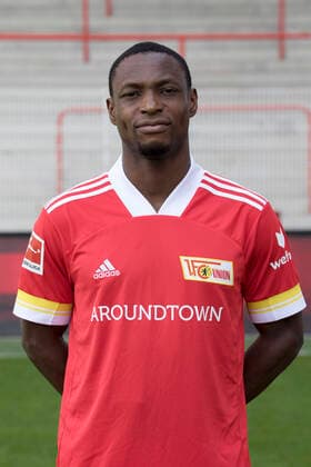 Anthony Ujah Sport Football Bundesliga Men DFL Portrait Season 2020 2021 03 09 2020 1 FC Union Berlin FCU Squad, Introduction, Presentation, Press Meeting