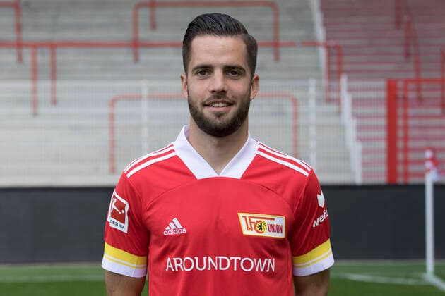 Niko Gießelmann Sport Football Bundesliga Men DFL Portrait Season 2020 2021 03 09 2020 1 FC Union Berlin FCU Squad, Introduction, Presentation, Press appointment