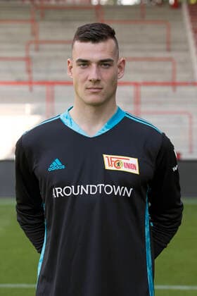 Goalkeeper Lennart Moser Sport Football Bundesliga Men DFL Portrait date Season 2020 2021 03 09 2020 1 FC Union Berlin FCU Squad, Introduction, Presentation, Press appointment