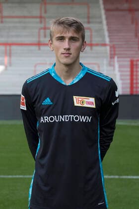 Goalkeeper Nikolai Kemlein Sport Football Football Bundesliga Men DFL Portrait date Season 2020 2021 03 09 2020 1 FC Union Berlin FCU Squad, introduction, presentation, press event
