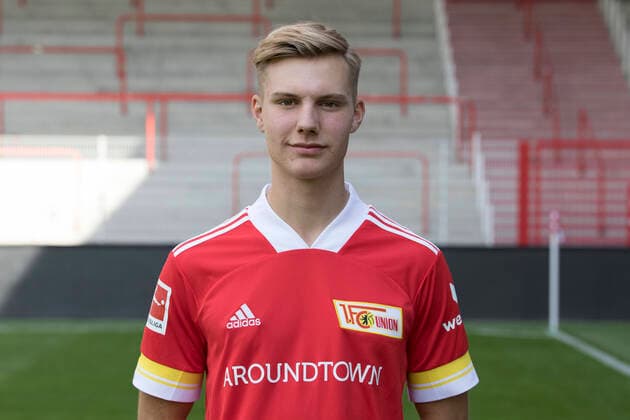 Fabio Schneider Sport Football Bundesliga Men DFL Portrait Season 2020 2021 03 09 2020 1 FC Union Berlin FCU Squad, Introduction, Presentation, Press appointment